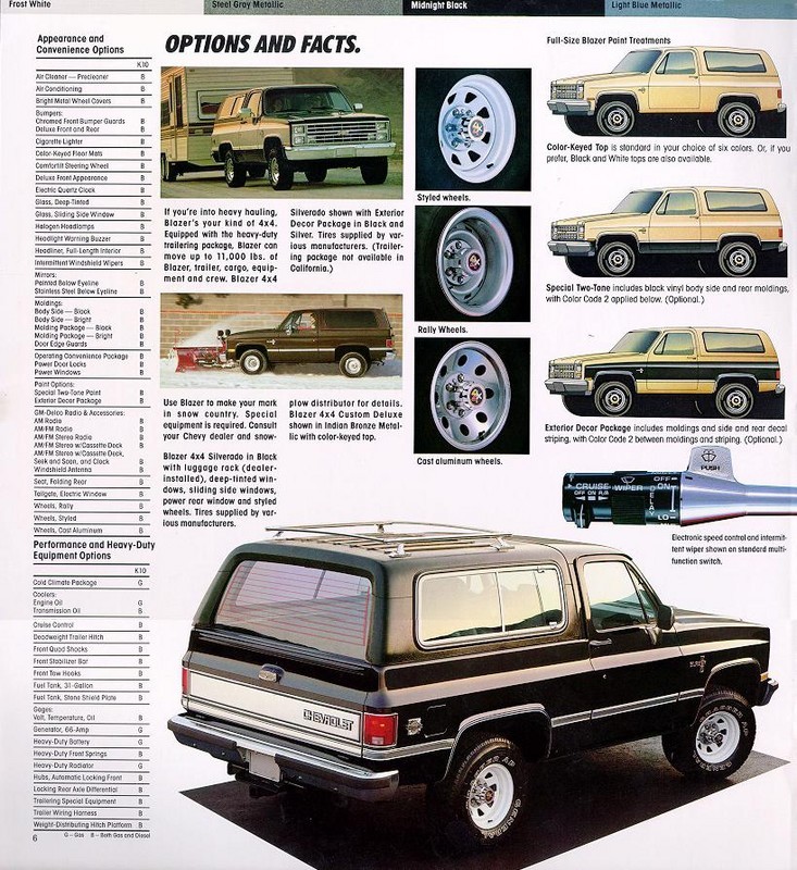 1986 Chevrolet Blazer Brochure Page 4